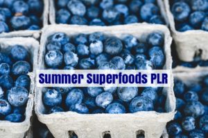 No matter where you live, summer is the best time of year to live up to your healthy lifestyle goals.  You have more opportunities to exercise and you have more and different types of fresh, healthy foods.  This summer superfoods PLR bundle will give you some high quality content to inspire your readers for a healthy, happy summer.