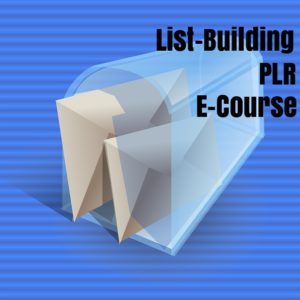 How about this -- a way to grow your list by helping others grow their lists?  Sound good?  Then let me tell you about this list-building PLR e-course.