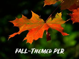 Here's a series of fall-themed PLR packs of different sizes and with different kinds of content, focusing on mental health, physical health, or self-care.